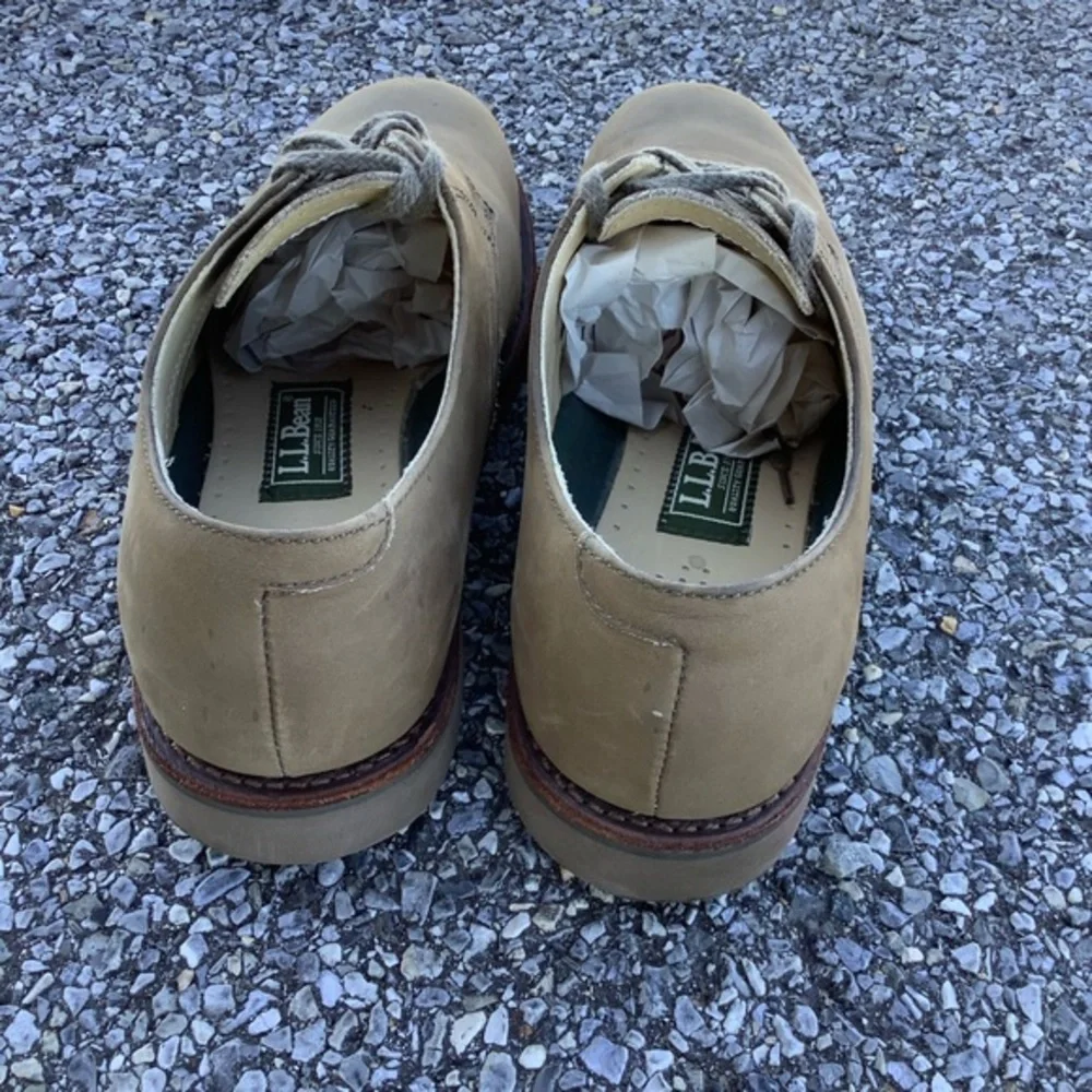 LL Bean‎ Men's Nubuck Suede Leather Vibram Sole Lace Up Shoes Size 10